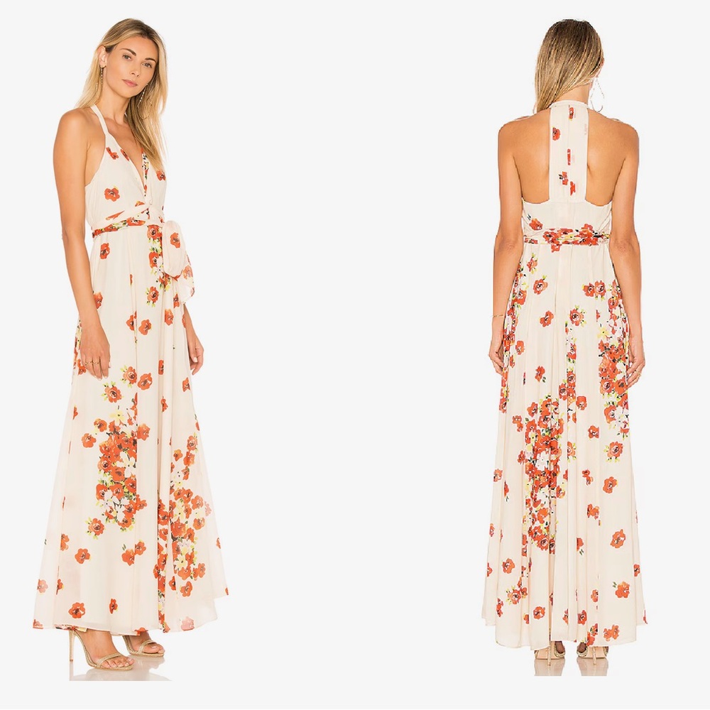 NWT: House of Harlow | Revolve 1960 - Floral Halter Maxi Dress Sz: Medium - Picture 2 of 9